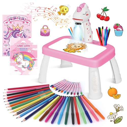 Girls toys drawing - girls, projector